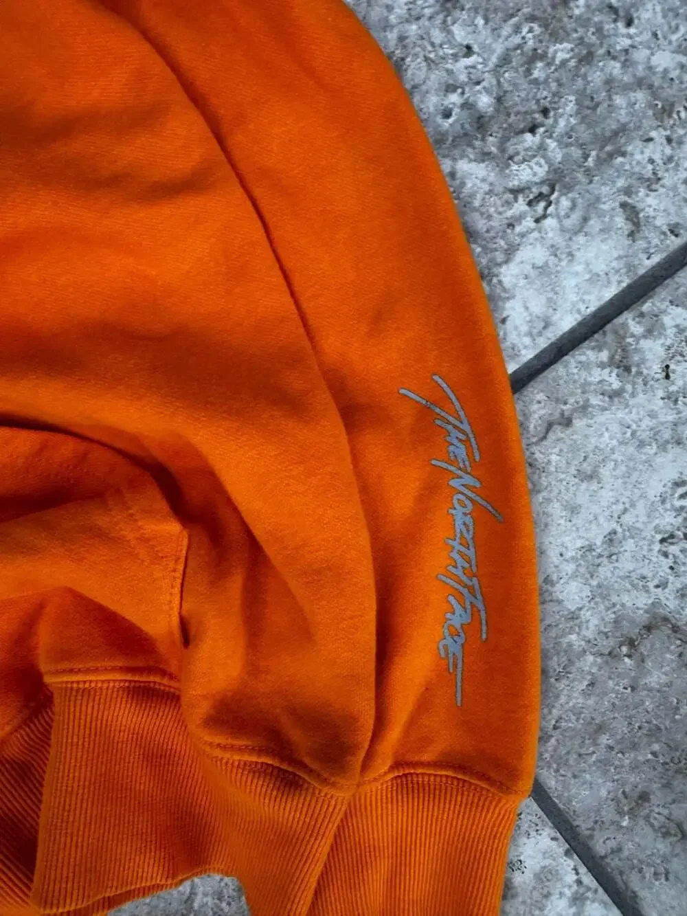 The North Face Men's Evolution Box NSE Pullover Hoodie Orange Size M